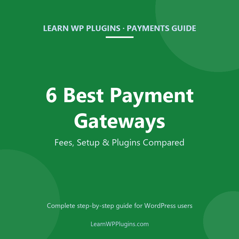 6 Best Payment Gateways payments guide cover