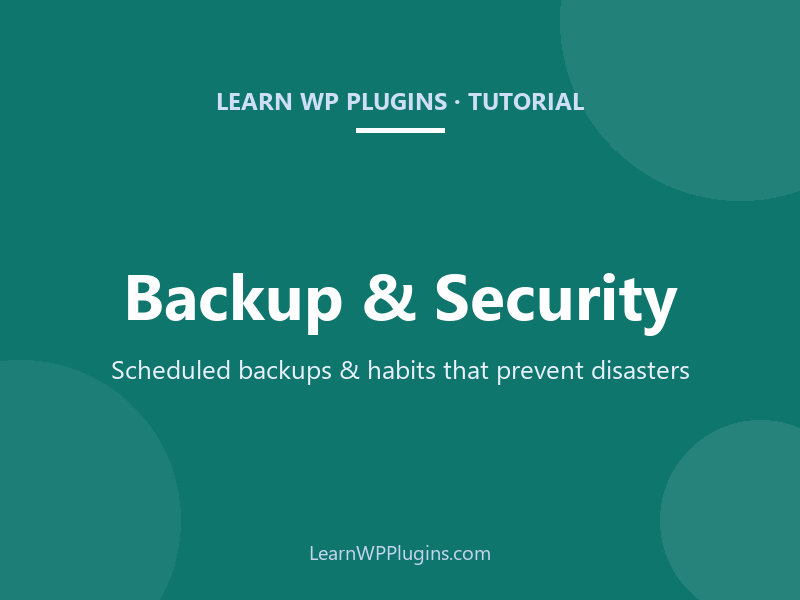 Backup & Security
