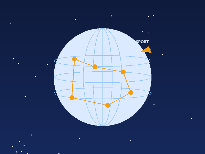 Global trade illustration for international websites