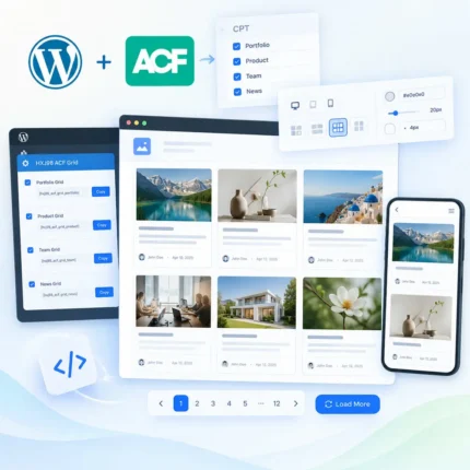ACF 自定义文章类型网格展示与分页插件